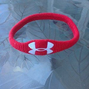 Under armour red wrist/arm band